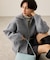 【WEB限定】Wジップシャギーニットブルゾン