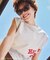 【Coca-Cola】【汗染み加工・セットアップ対応】ラメ入りミニ裏毛フレンチスリーブTシャツ