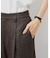 スリートーンツイードワイドパンツ/セットアップ対応