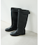 バックスリットロングブーツ