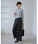 【WEB限定】配色ボウタイ風ブラウス