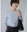 【WEB限定】配色ボウタイ風ブラウス