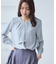 【WEB限定】配色ボウタイ風ブラウス