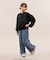 【KIDS/キッズ】【FILA/フィラ別注】袖フリル裏毛プルオーバー