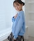 【KIDS/キッズ】【FILA/フィラ別注】ラインストーンロゴ裏毛プルオーバー