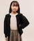 【KIDS/キッズ】ビックカラー裏毛ジップカーディガン