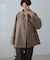ジャージーメルトンシリーズ 金ボタンミドル丈コート/リンクコーデ