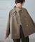 ジャージーメルトンシリーズ 金ボタンミドル丈コート/リンクコーデ