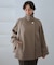 ジャージーメルトンシリーズ 金ボタンミドル丈コート/リンクコーデ
