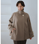 ジャージーメルトンシリーズ 金ボタンミドル丈コート/リンクコーデ