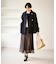 ジャージーメルトンシリーズ 金ボタンミドル丈コート/リンクコーデ