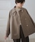 ジャージーメルトンシリーズ 金ボタンミドル丈コート/リンクコーデ