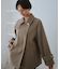 ジャージーメルトンシリーズ 金ボタンミドル丈コート/リンクコーデ