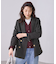 【WEB限定】レディハンサムシリーズ ウールライク金ボタンミドル丈ジャケット(総裏地)