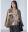 【WEB限定】レディハンサムシリーズ ウールライク金ボタンミドル丈ジャケット(総裏地)