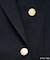 【WEB限定】レディハンサムシリーズ ウールライク金ボタンミドル丈ジャケット(総裏地)