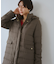 【GREEN DOWN/グリーンダウン】ファー付きダウンロングコート/一部WEB限定カラー