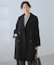 ジャージメルトン無地＆チェックオーバーPコート/一部WEB限定カラー・リンクコーデ