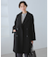 ジャージメルトン無地＆チェックオーバーPコート/一部WEB限定カラー・リンクコーデ