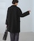 ジャージメルトン無地＆チェックオーバーPコート/一部WEB限定カラー・リンクコーデ