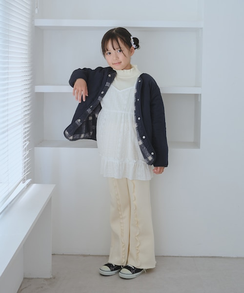 KIDS/キッズ】リバーシブルチェックボアブルゾン｜ロペピクニックの