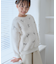 【KIDS/キッズ】リボン刺繍ボアプルオーバー