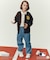 【PEANUTS×MLB COLLECTION by ROPE' PICNIC】スウェットブルゾン