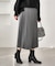 ラメチェックプリーツスカート/着丈が選べる