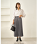 ラメチェックプリーツスカート/着丈が選べる