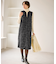 キーネックツイードジャンパースカート ワンピース/着丈が選べる