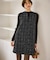 キーネックツイードジャンパースカート ワンピース/着丈が選べる