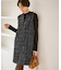 キーネックツイードジャンパースカート ワンピース/着丈が選べる