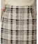 ファンシーツイードチェックミニスカート