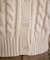 ケーブルニットカーディガン