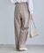 【WEB限定・丈長め】クリアツイルサイドベルトワイドパンツ/セレモニー・セットアップ対応