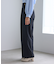 【WEB限定・丈長め】クリアツイルサイドベルトワイドパンツ/セレモニー・セットアップ対応