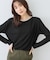 レイヤード風シアーロングスリーブTシャツ