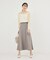 メランジドビーチェックスカート/セットアップ対応・防シワ・接触冷感