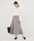 メランジドビーチェックスカート/セットアップ対応・防シワ・接触冷感