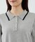 ペプラムポロカラーニット