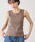 シアードッキングリブタンクトップ