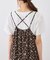 花柄ティアードダブルストラップキャミワンピース