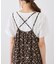 花柄ティアードダブルストラップキャミワンピース