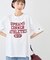 【Champion/チャンピオン別注】アソートロゴプリントオーバーサイズTシャツ/リンクコーデ