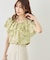 花柄フェミニンブラウス