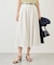 ホワイトレーヨンナイロンガウチョパンツ