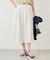 ホワイトレーヨンナイロンガウチョパンツ