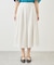 ホワイトレーヨンナイロンガウチョパンツ