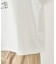 カレッジロゴプリントフレアスリーブピグメントTシャツ/リンクコーデ