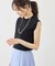 八方映えニット ゼロスリーブニットプルオーバー/UVカット・接触冷感・イージーケア